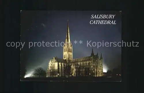 Salisbury Kathedrale Nacht Kat. Salisbury