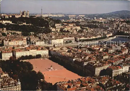 Lyon France Place Bellecour Hotel Royal La Saone Colline Fourviere Kat. Lyon