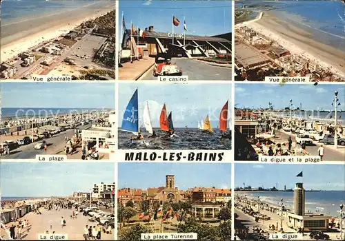 Malo les Bains Strand Casino Place Turenne Hafen Kat. Dunkerque