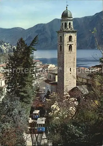 Lugano TI Bergbahn Glockenturm Kat. Lugano