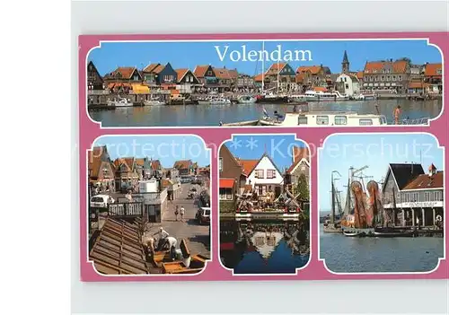 Volendam Hafen Kat. Niederlande
