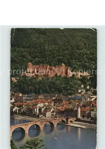 Heidelberg Neckar Alte Bruecke Schloss Kat. Heidelberg