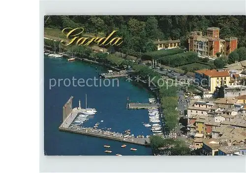 Garda Lago di Garda Fliegeraufnahme Hafen