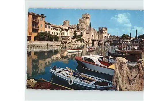 Sirmione Lago di Garda Hafen Kat. Italien