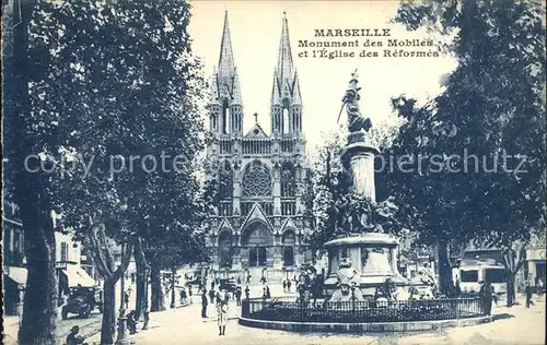 Marseille Monument des Mobiles et l eglise des Reformea Kat. Marseille