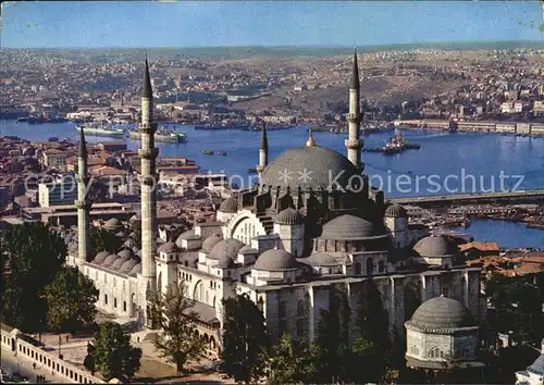Istanbul Constantinopel Sueleymaniye Moschee Goldenes Horn Kat. Istanbul