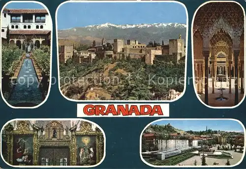 Granada Andalucia Teilansichten Kat. Granada