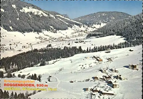 Oberau Tirol Erholungsgebiet Roggenboden Fliegeraufnahme Kat. Wildschoenau