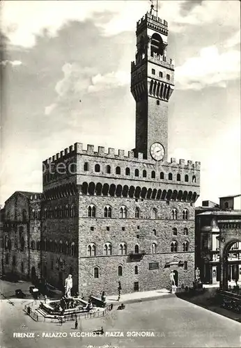 Firenze Toscana Palazzo Vecchio e Piazza Signoria Kat. Firenze