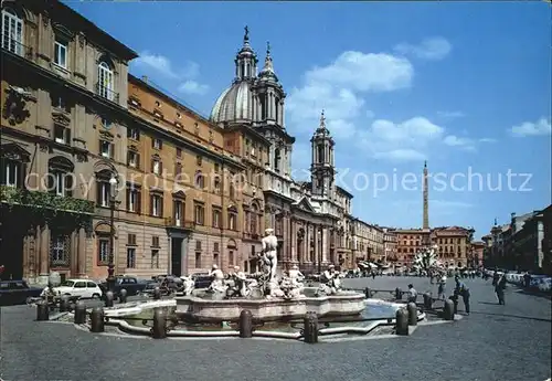 Roma Rom Piazza Navona Brunnen Kat. 