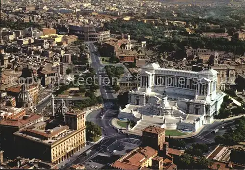 Roma Rom Piazza Venezia e Colosseo Veduta aerea Kat. 