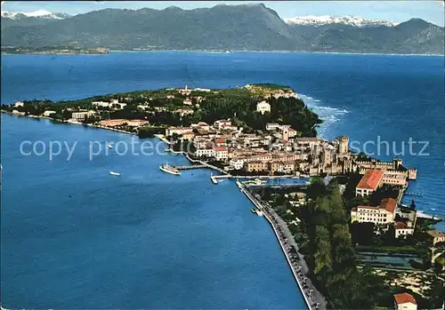 Sirmione Lago di Garda Fliegeraufnahme Kat. Italien