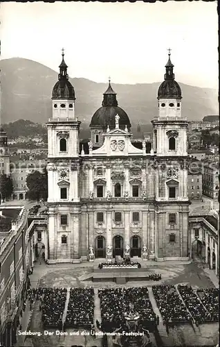 Salzburg Oesterreich Dom und Jedermann Festspiel Kat. Salzburg