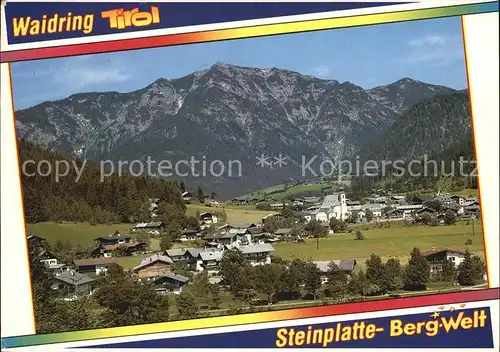 Waidring Tirol Stadtansicht Kat. Waidring