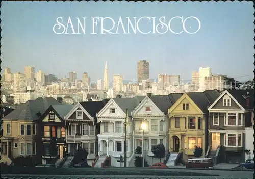 San Francisco California Victorian home line Kat. San Francisco