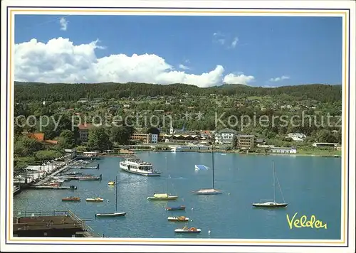 Velden Woerther See Blick auf die Bucht mit Casino Kat. Velden am Woerther See