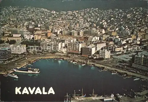 Kavala Cavala Fliegeraufnahme Kat. Kavala