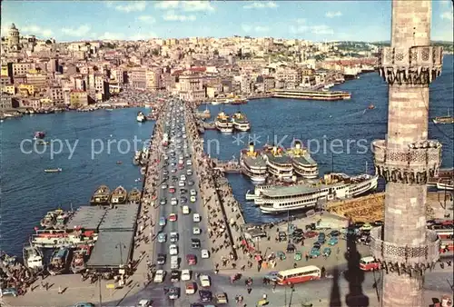 Istanbul Constantinopel Galata Bruecke Kat. Istanbul
