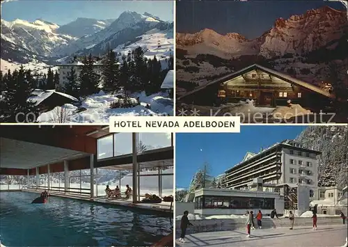 Adelboden Hotel Nevada Hallenbad Kunsteisbahn Taverne Alpenpanorama Wintersportplatz Kat. Adelboden