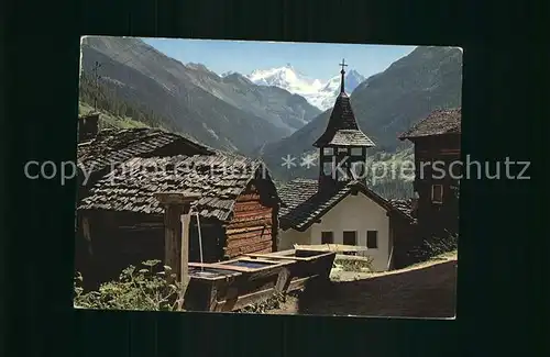 Val d Anniviers Kapelle Sankt Jean Rothorn Besso Kat. Sierre