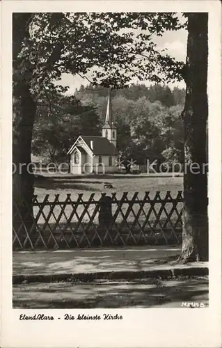 Elend Harz Kleinste Kirche Kat. Elend Harz