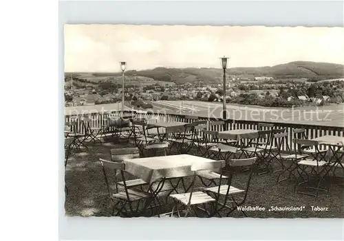 Tabarz Waldkaffee Schauinsland Terrasse  Kat. Tabarz Thueringer Wald