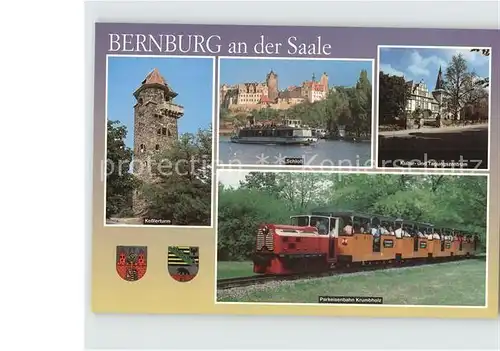 Bernburg Saale Schloss Kesslerturm Parkeisenbahn Krumbholz Kultur  und Tagungszentrum Kat. Bernburg