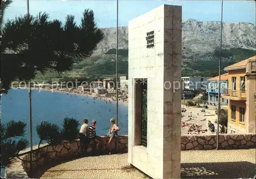 Baska Otok Krk Denkmal Gedenkstein Strand Berge