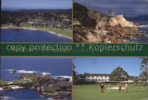 Monterey California Golf Capital of the World Pebble Beach Cypress Point Spanish Bay and Spyglass Hill Golf Kat. Monterey