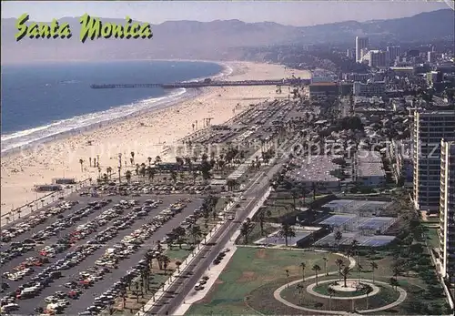 Santa Monica Aerial View of Santa Monica Beach Kat. Santa Monica