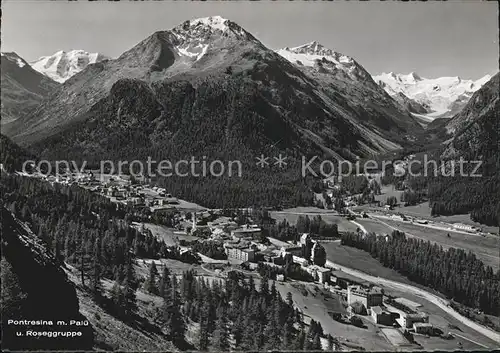 Pontresina mit Roseggruppe Kat. Pontresina