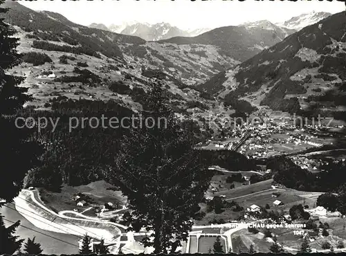 Schruns Vorarlberg Talblick mit Alpenpanorama Kat. Schruns