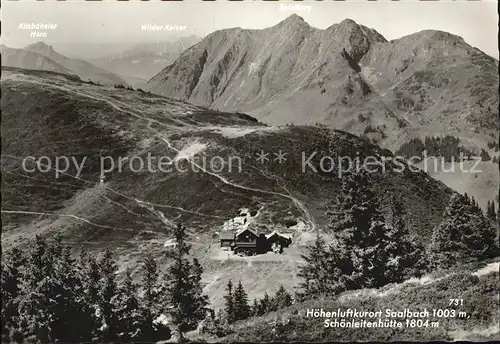 Saalbach Hinterglemm Schoenleitenhuette Hoehenluftkurort Alpen Kat. Saalbach Hinterglemm