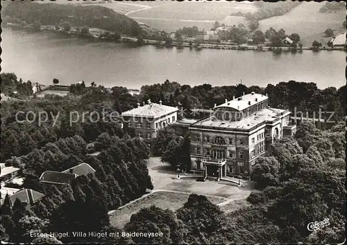 Essen Ruhr Villa Huegel mit Baldeneysee Fliegeraufnahme Kat. Essen