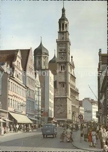 Augsburg Rathaus und Perlach Turm Kat. Augsburg