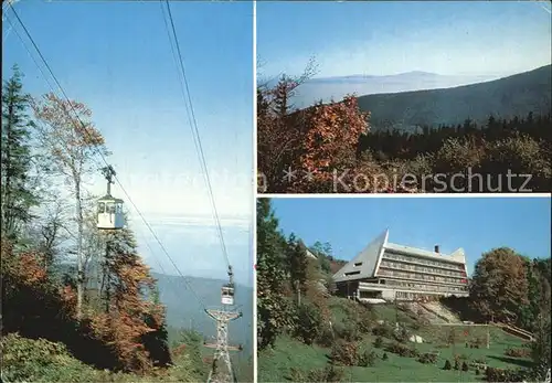 Beskiden Grun Beskid Slaski Bergbahn Hotel Landschaftspanorama Kat. Tschechische Republik