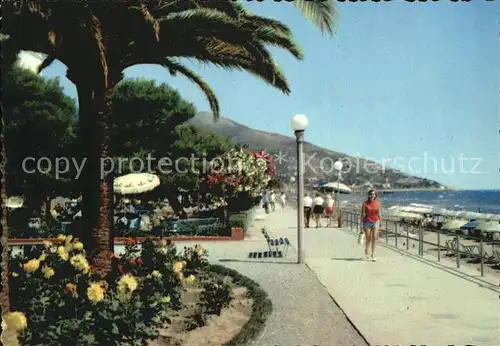 Alassio Passegiata a mare Uferpromenade Riviera dei fiori Kat. 