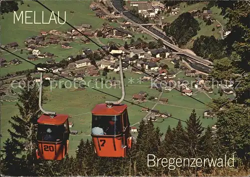 Mellau Vorarlberg Kabinenbahn Blick ins Tal Kat. Mellau