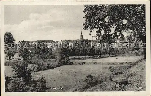 Treuen Ortsblick Kat. Treuen Vogtland