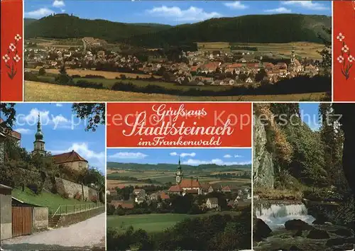 Stadtsteinach Frankenwald Kirche Panorama Kat. Stadtsteinach