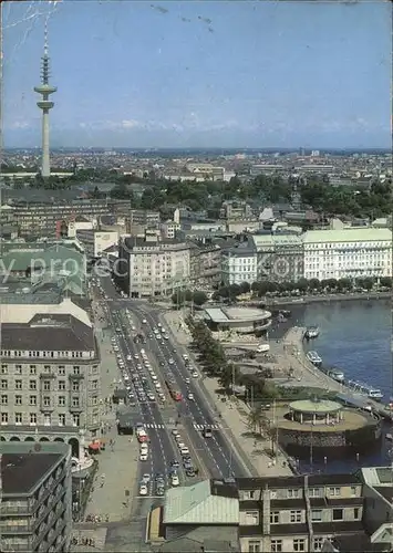 Hamburg Jungfernstieg Fernsehturm Kat. Hamburg