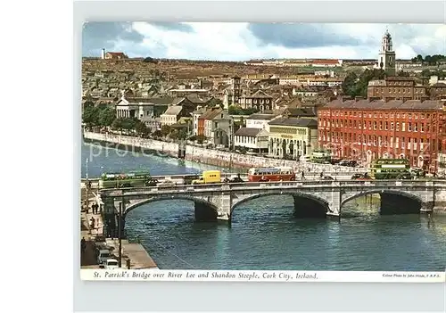 Cork Sankt Patrick`s Bridge River Lee Shandon Steeple Kat. Cork