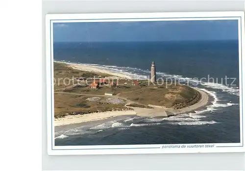 Texel Fliegeraufnahme Leuchtturm Kat. Niederlande