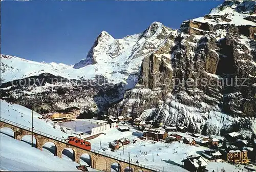 Muerren BE Allmendhubelbahn Eiger Moench Kat. Muerren