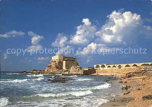 Caesarea Israel Hafenkastell Kat. Israel