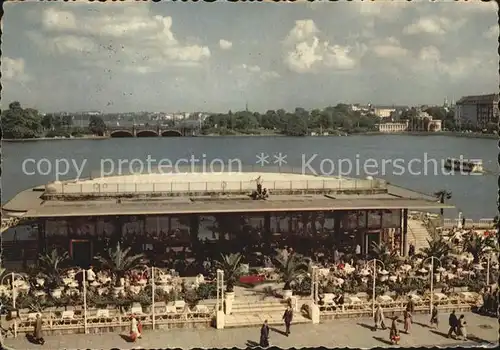 Hamburg Binnenalster Alsterpavillon Kat. Hamburg