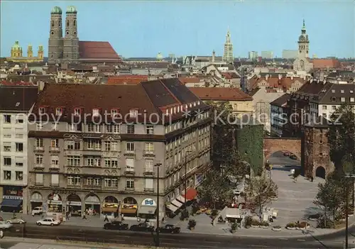 Muenchen Sendinger Tor Platz Tuerme der Stadt Kat. Muenchen