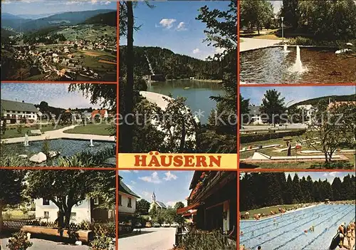 Haeusern Schwarzwald Schwimmbad  Kat. Haeusern