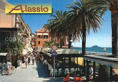 Alassio Roma street Gallinara island Kat. 