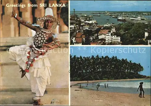 Sri Lanka Kandyan Dancer Colombo Harbour Strand Kat. Sri Lanka